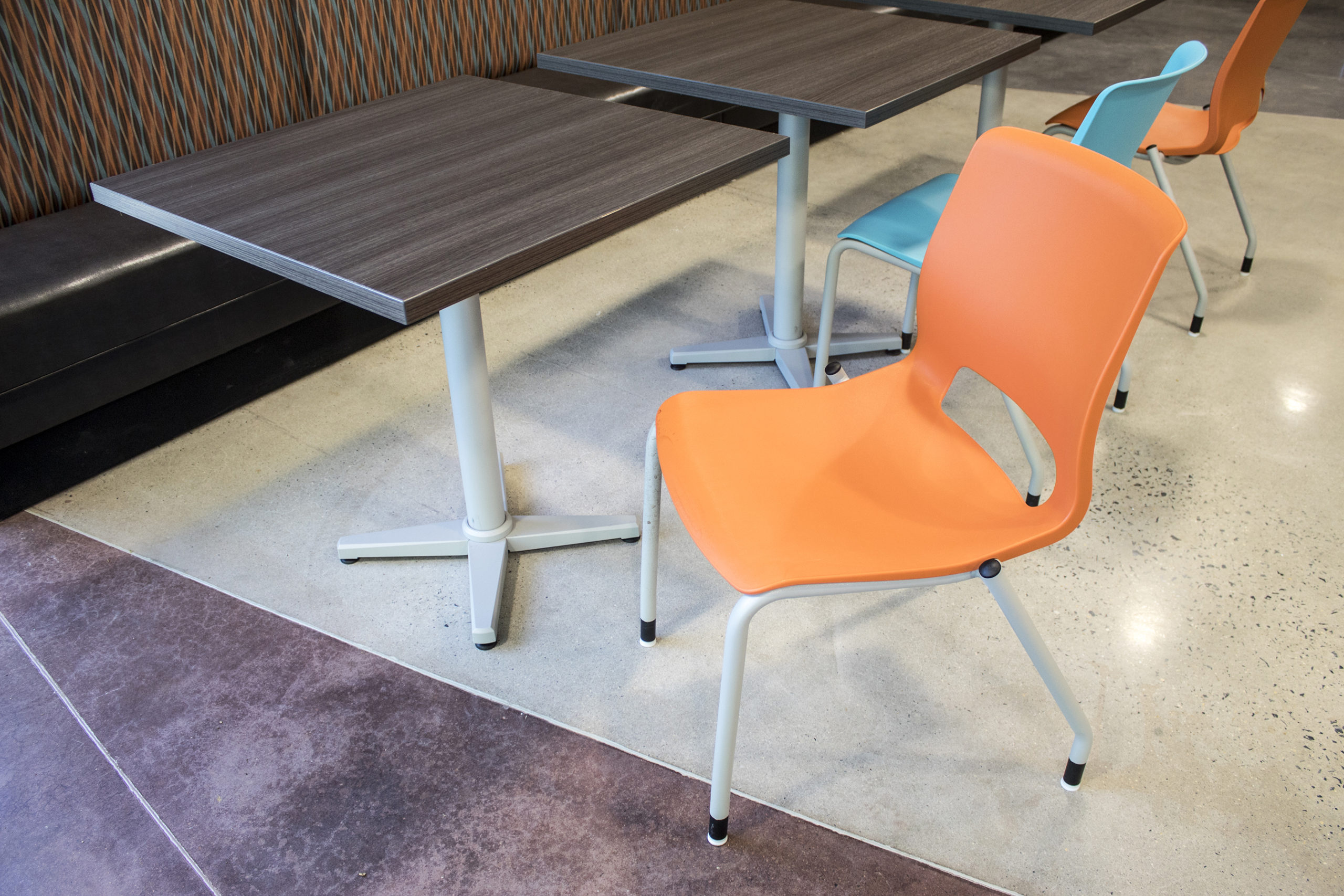 Employee Breakroom Chair and Table Closeup 2